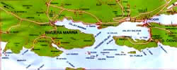 Road map Trogir-Marina
